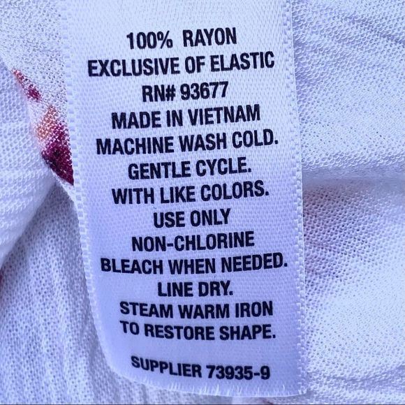 ANA FLamingo Print White Sleeveless Babydoll Blouse Size Petite M - Picture 6 of 7